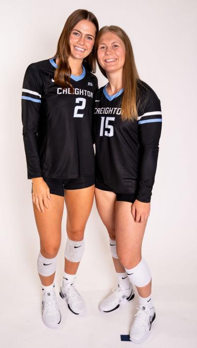 FTM QA Sis Wait together Two volleyball players smiling