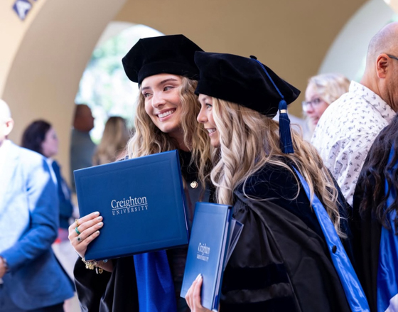 Cassidy Schilling graduating from Creighton.