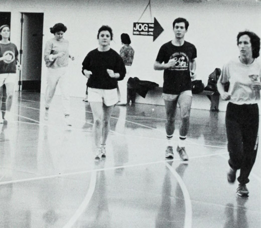 Running on the KFC track.