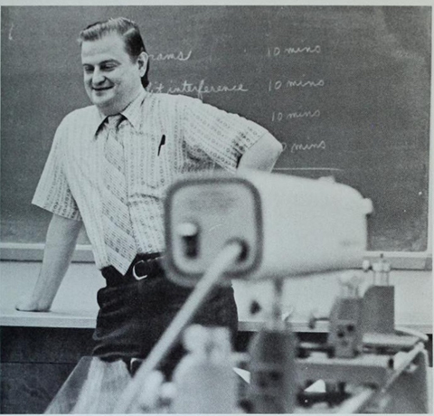 Dr. Zepf teaching in 1975