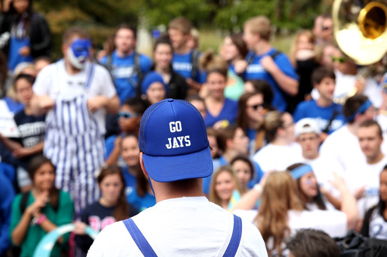 image from the 2012 Today Show shoot on Creighton campus with crowd