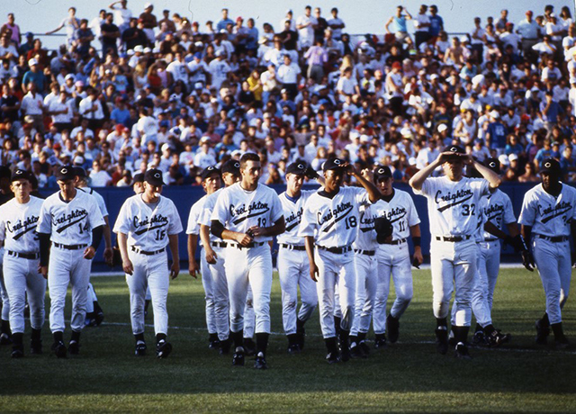 1991 Creighton baseball team at the CWS 