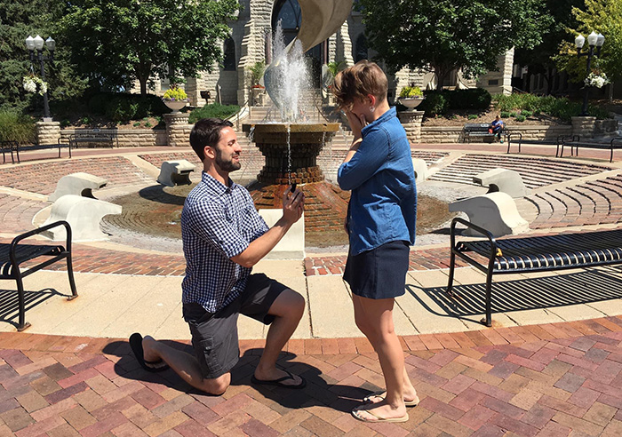 Brady proposes to Emily.