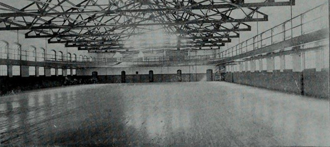What the gym of the Old Gym used to look like.