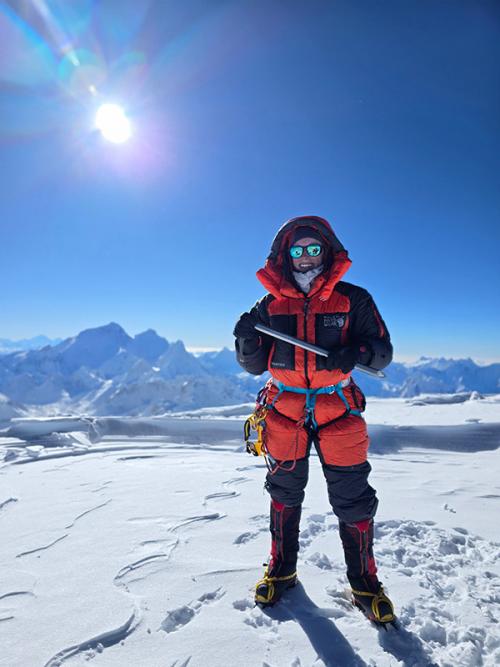 Ostertag on Cho Oyu Mountain