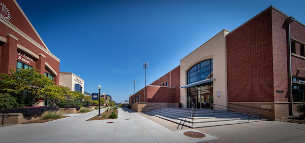 Creighton's east-campus athletics corridor.