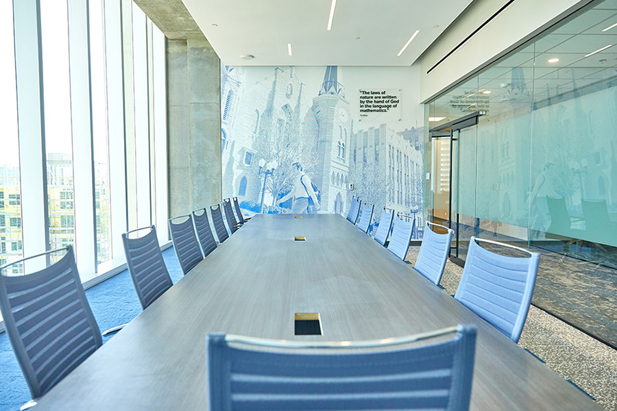 Interior shots of Creighton's health sciences campus in Phoenix.