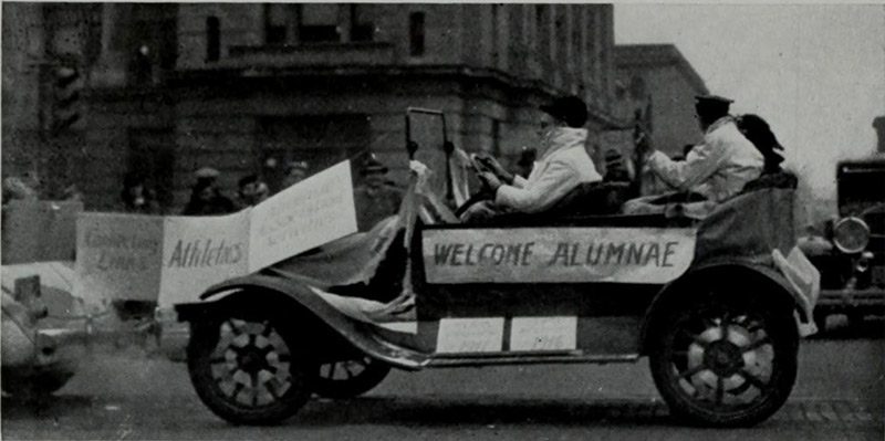 Creighton homecoming parade in 1936.