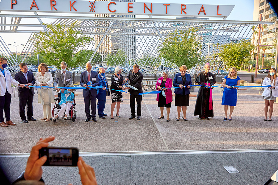 Ribbon-cutting ceremony of the new Phoenix campus