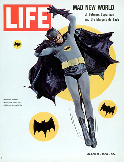 Batman on the cover of LIFE magazine