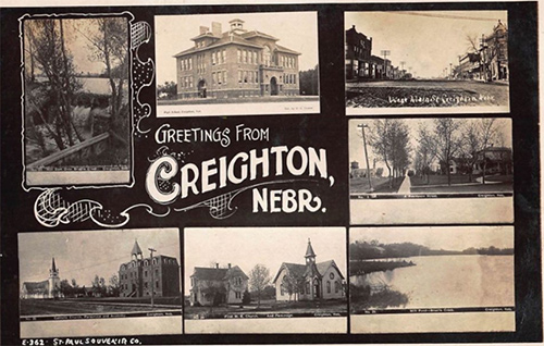 Creighton, Nebraska postcard
