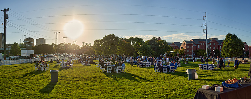 Image of the presidential reception