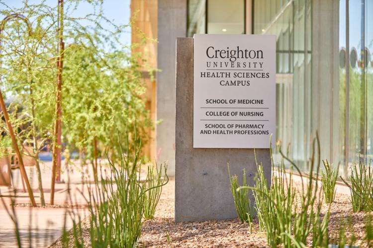 A Creighton University Phoenix campus sign