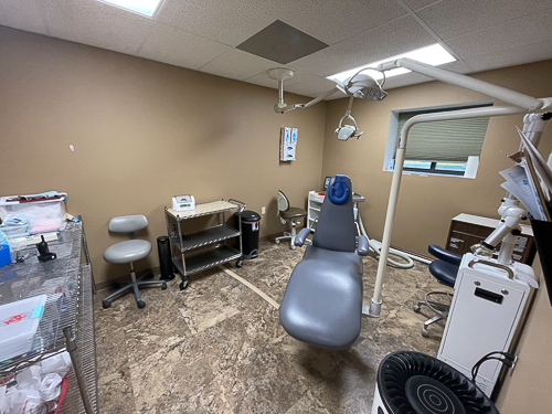 A room at the St. Francis Mission Dental Clinic.