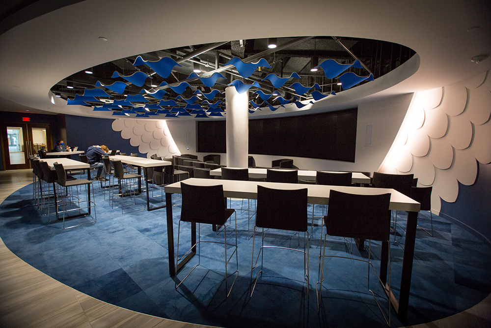 Interior images of the Harper Center