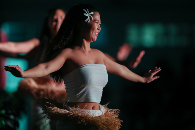 Liana dances at the Creighton Hawaii Club Luau. Liana dances at the Creighton Hawaii Club Luau.
