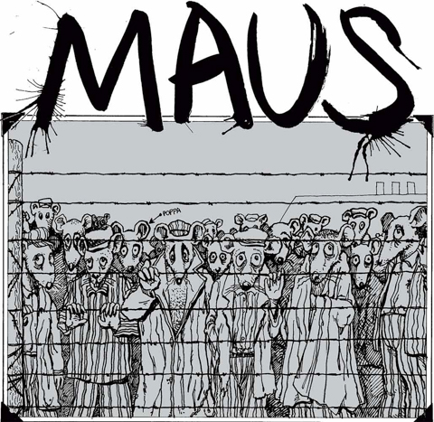 A frame from the graphic novel Maus, a book that changed Austin's life.