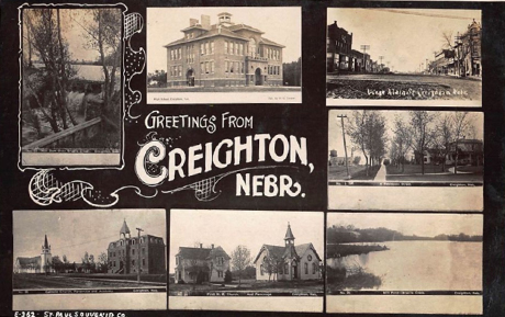A postcard of Creighton, Nebraska.