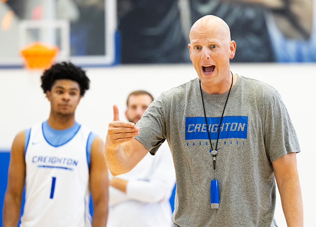 Coach Huss and Men's Basketball