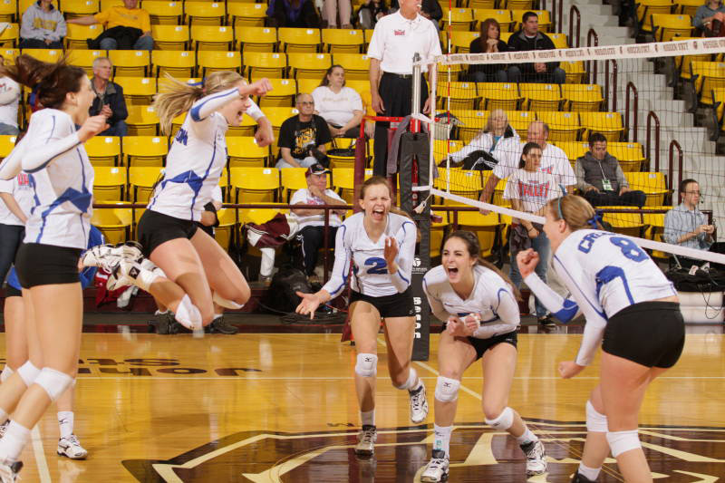 Creighton volleyball team in 2012.