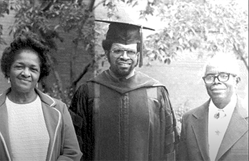 Eric Yancy with his family at Creighton graduation in 1976.