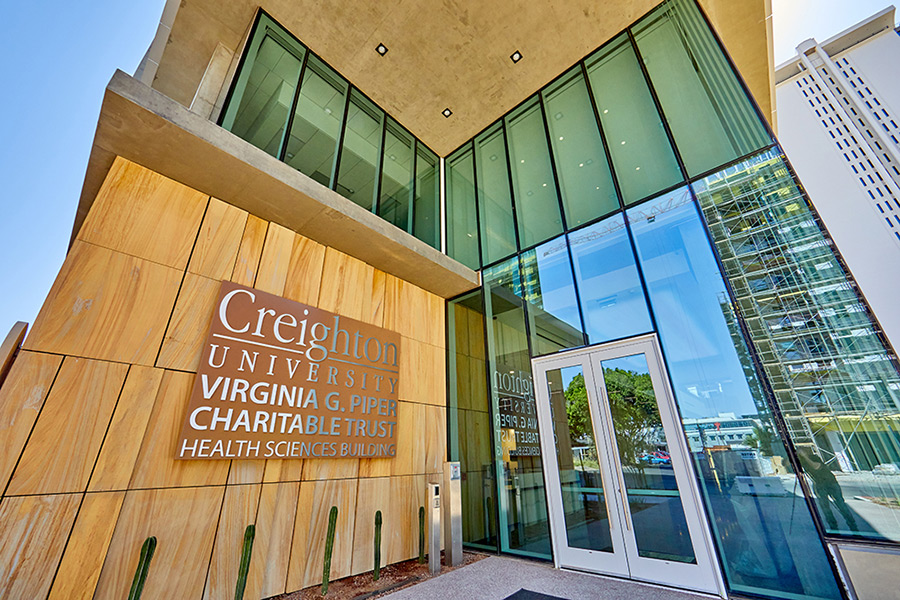 Exterior shot of Phoenix health sciences campus.