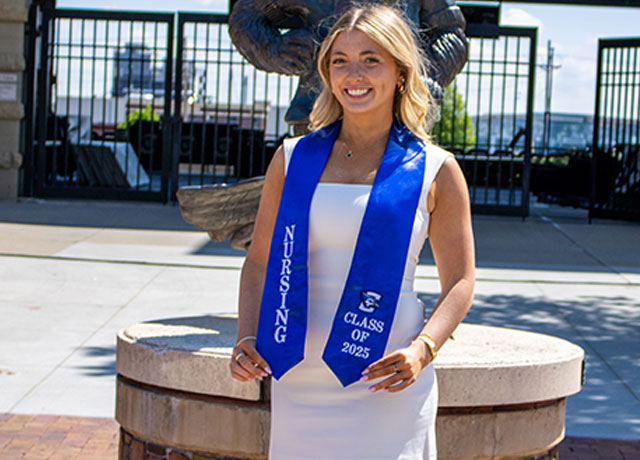 Olivia Manning graduation day