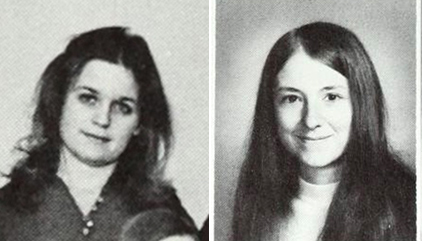 Poopa yearbook photos of Mary Lynn and Mary.