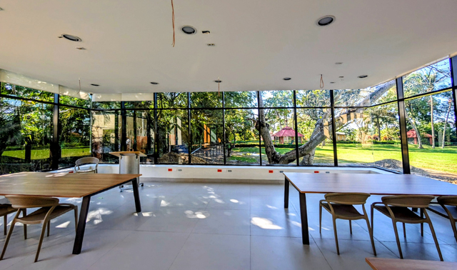 The new center's high-tech classroom on the first floor.