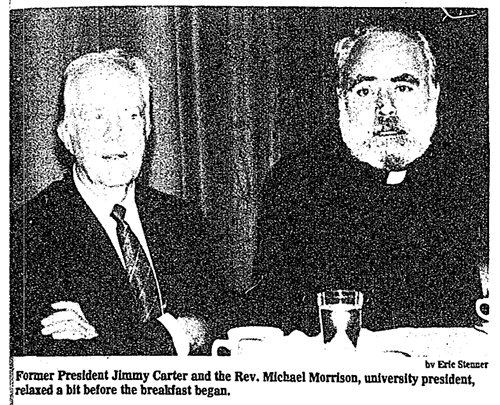 Jimmy Carter and Fr. Morrison