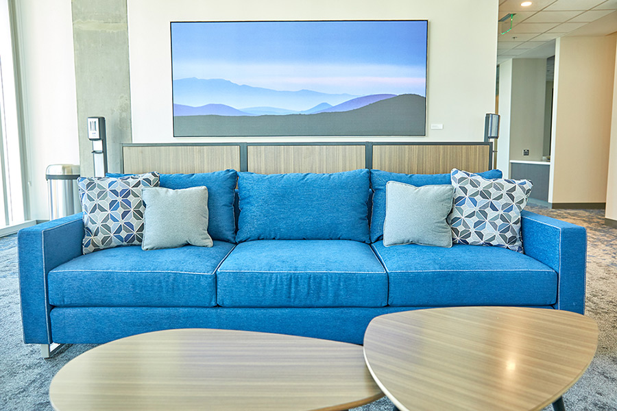 Interior shots of Creighton's health sciences campus in Phoenix.