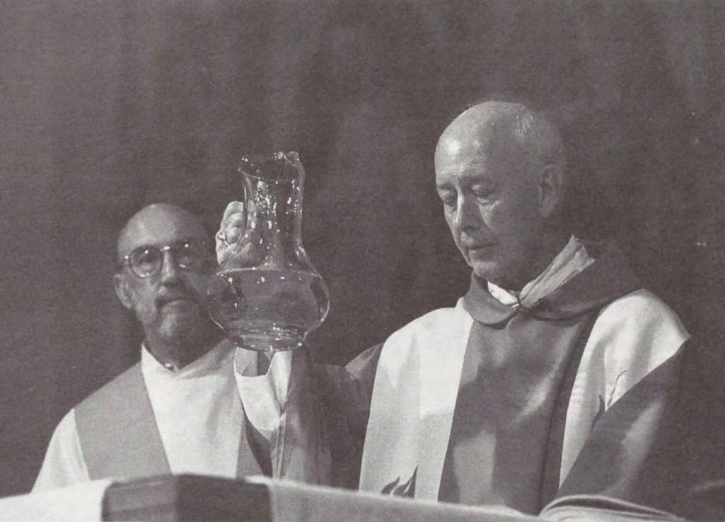 A photo of two Jesuits presiding over Mass