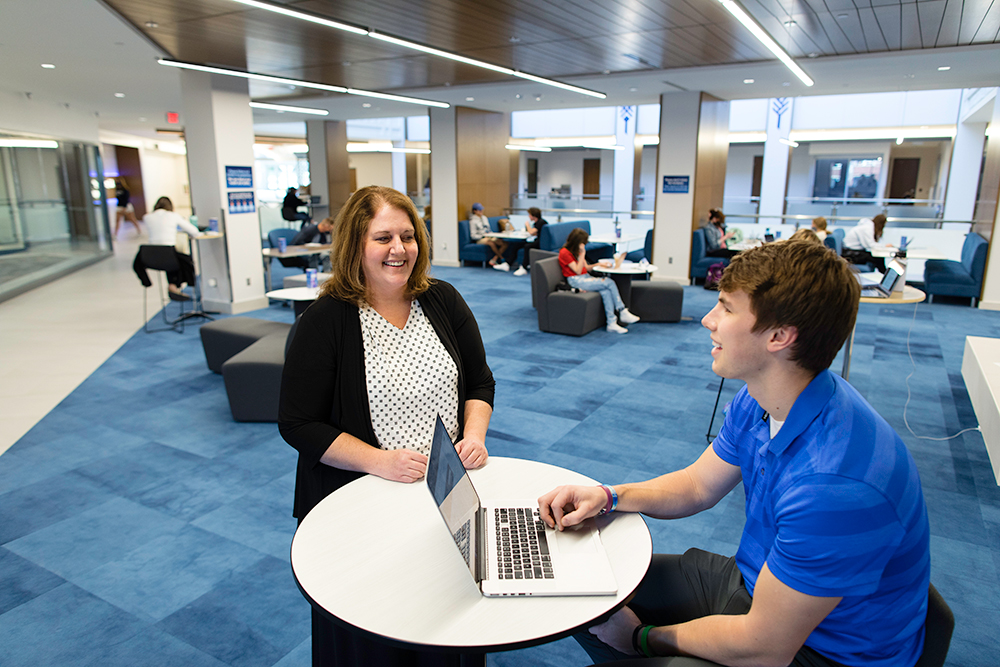 Interior images of the Harper Center