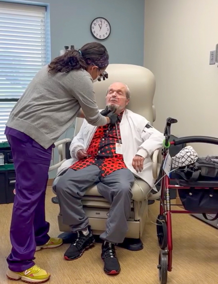 Sedillo working with a PACE (Program of All-Inclusive Care for the Elderly) through Immanuel Pathways.