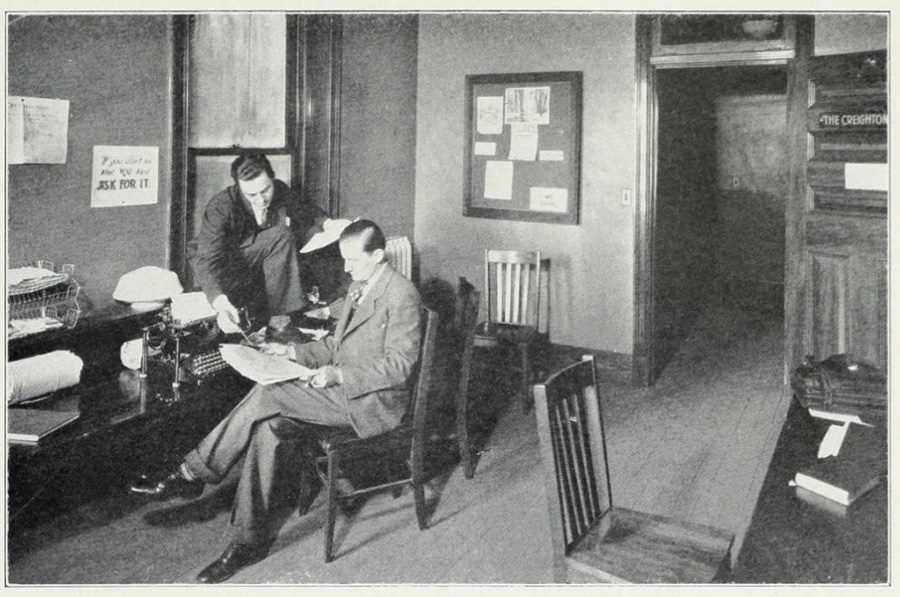 1926 Creightonian office
