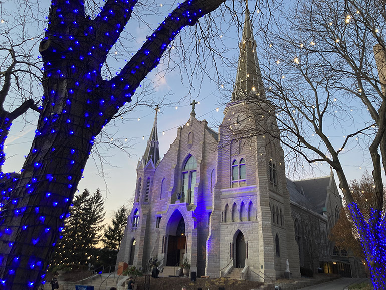 St. John's during Christmas-time.