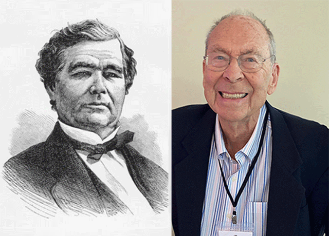 Image of Henry Kelly and an illustration of Ed Creighton.