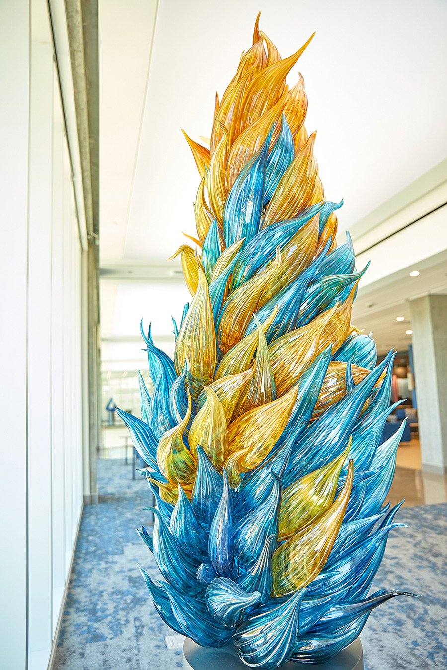 Art work and signage in the Phoenix health sciences campus.