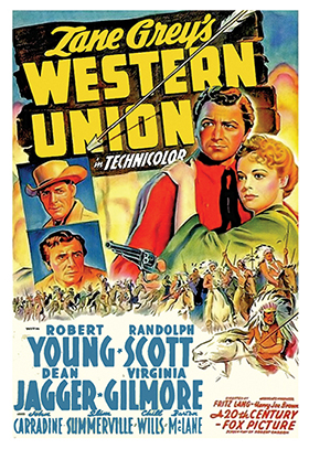 Poster to the film "Western Union."