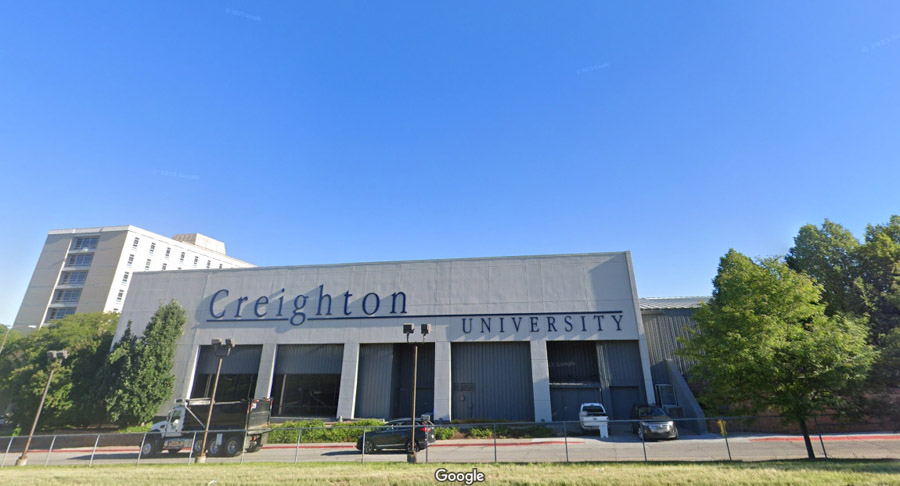 Image of new Creighton sign.