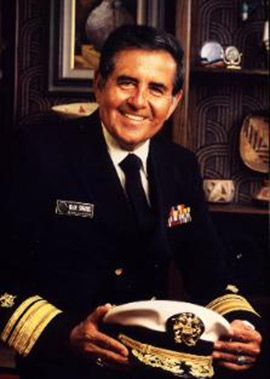 George Blue Spruce in his Navy uniform. George Blue Spruce in his Navy uniform.