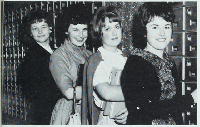 A few of the first residents of Gallagher Hall. A few of the first residents of Gallagher Hall.