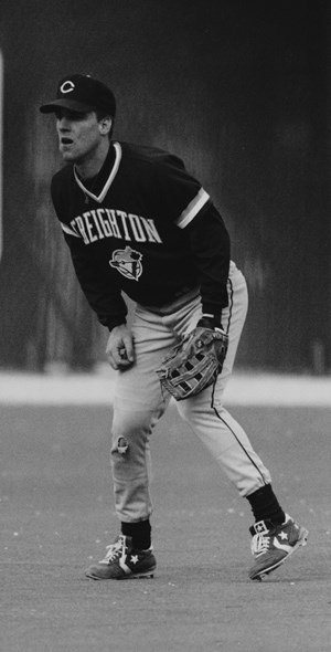 Chad McConnell as a Creighton baseball player