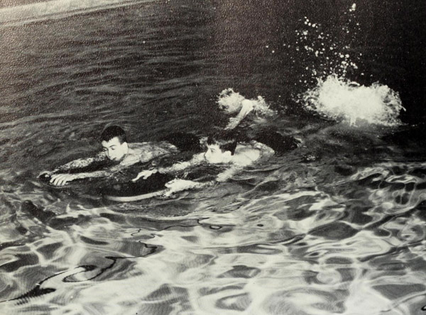 The swim team in the 1950s.