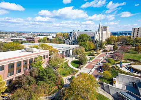 Creighton campus overhead shot