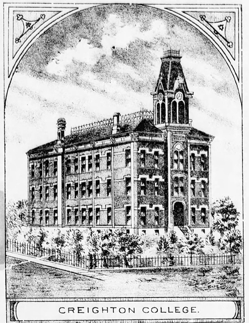 The original Creighton College building.