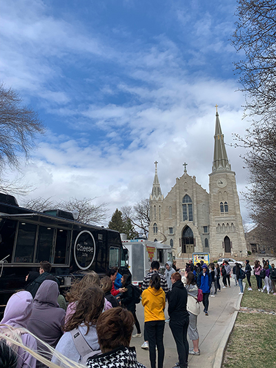 Food trucks on campus