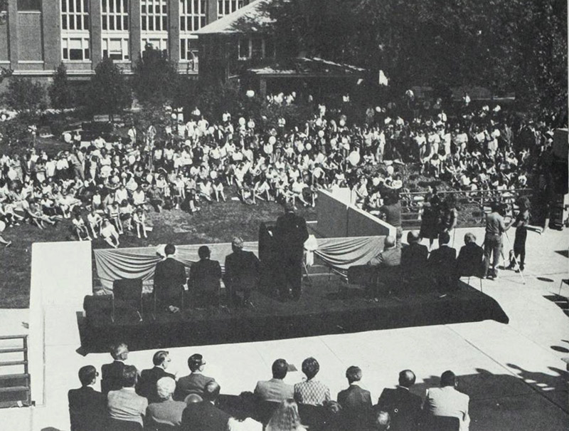 Dedication of the Student Center.