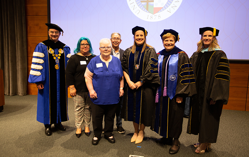 Image from the Keough Family Endowed Chair installation.