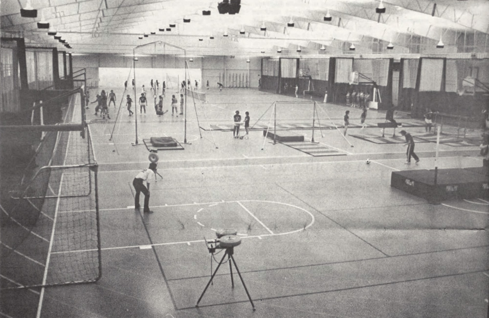 One of the KFC's earliest events was an indoor track meet.